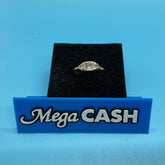 Ladies 18ct With Diamond Stone Princess Cut Solid Gold Ring Size 5/ Size K / 11-51